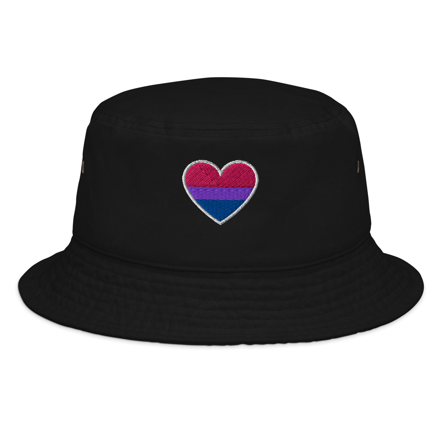 Pride Bucket Hat - Bisexual Heart Design