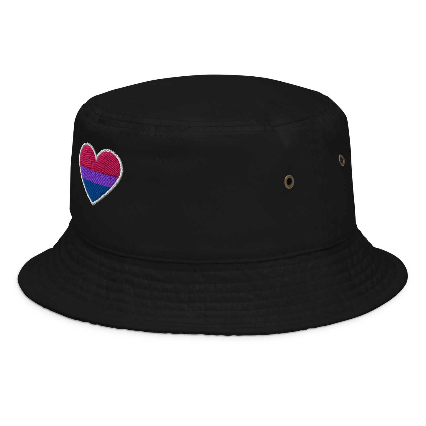 Pride Bucket Hat - Bisexual Heart Design