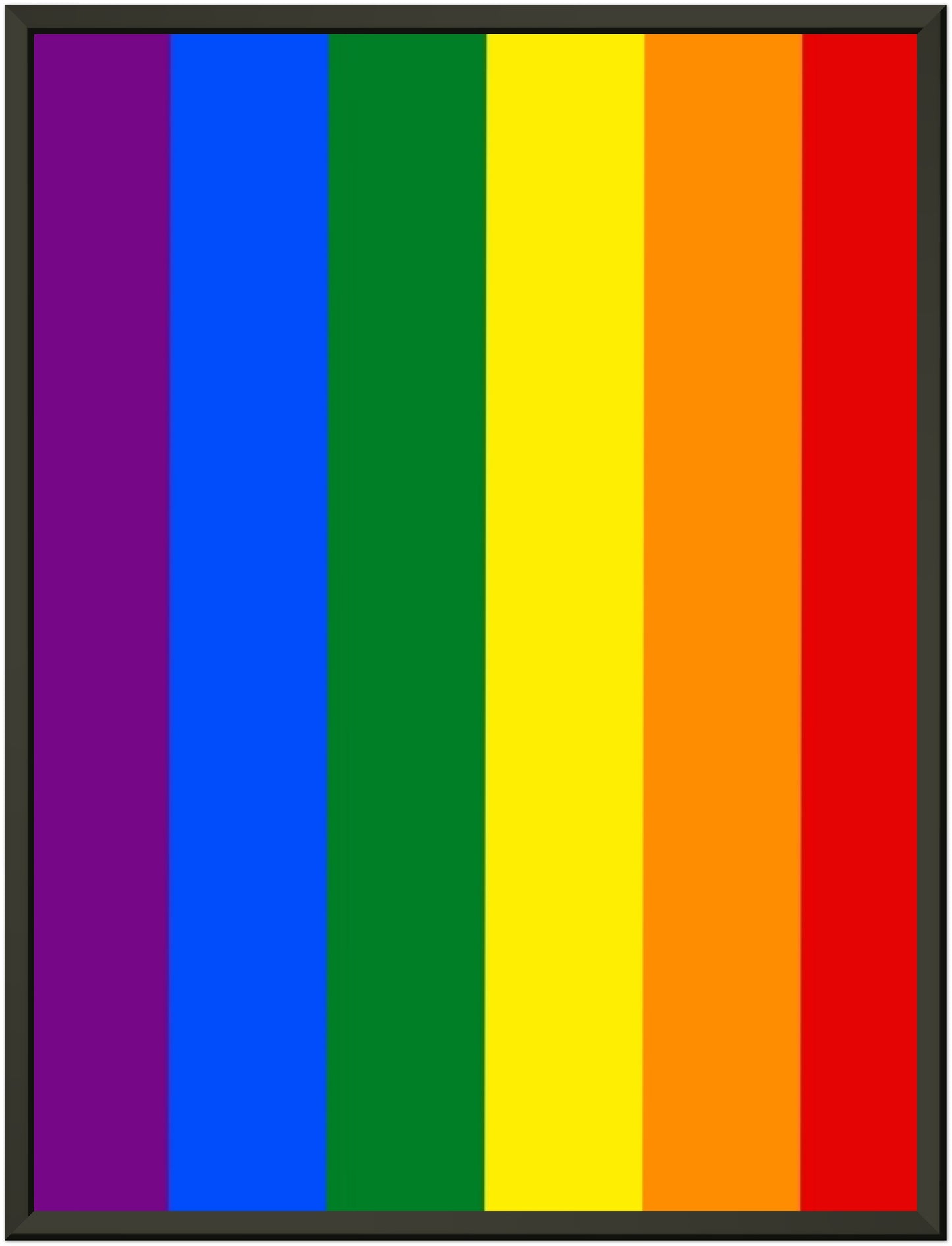 Metal Frame Wall Poster - Pride Flag Design