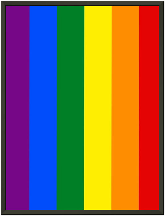 Metal Frame Wall Poster - Pride Flag Design