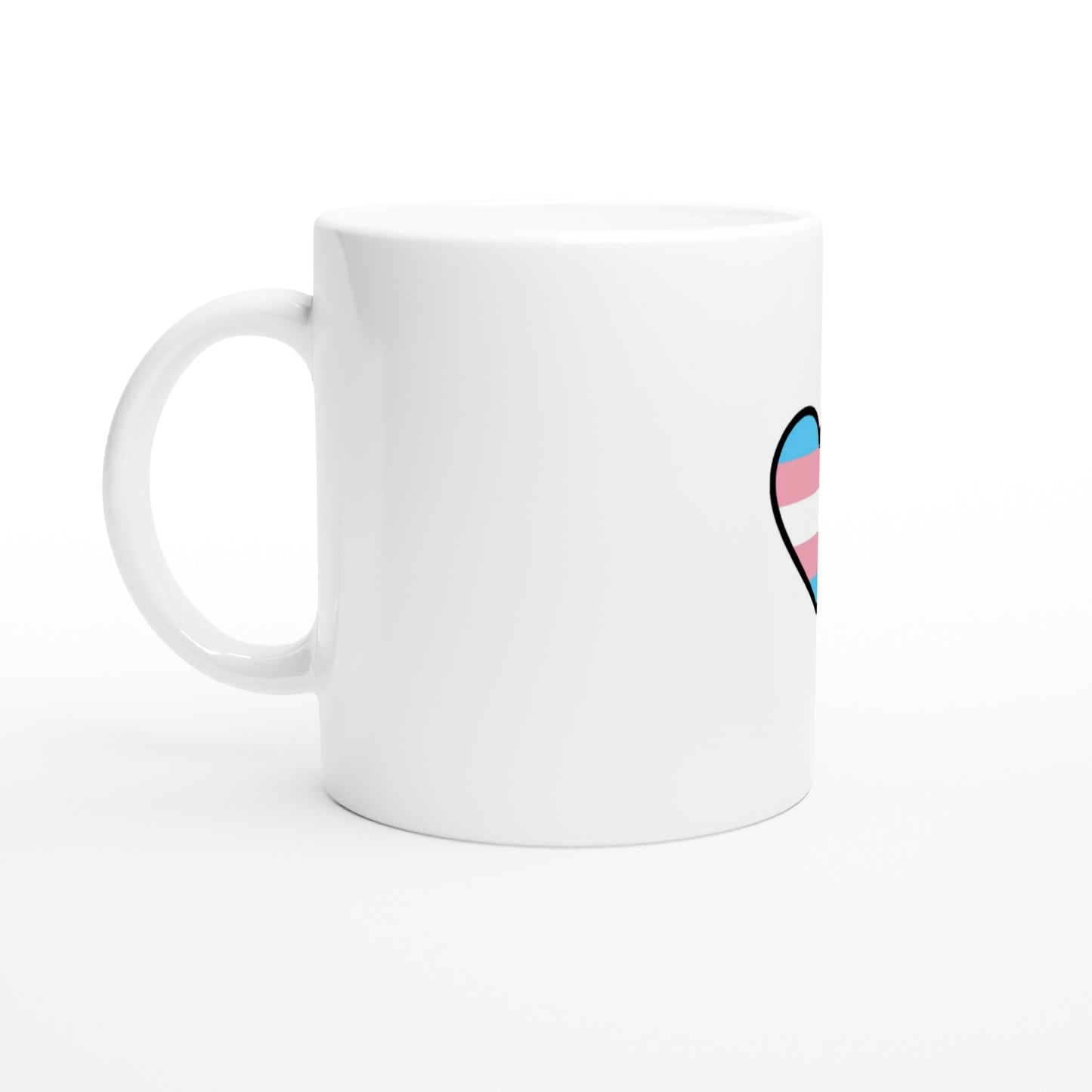 Ceramic Mug - Transgender Heart Design