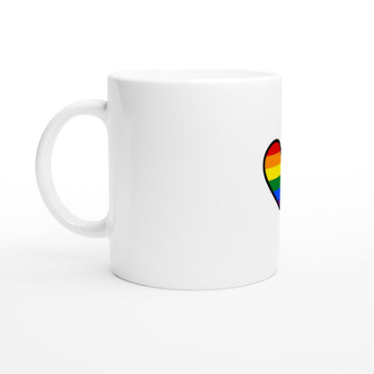 Ceramic Mug - Pride Heart Design