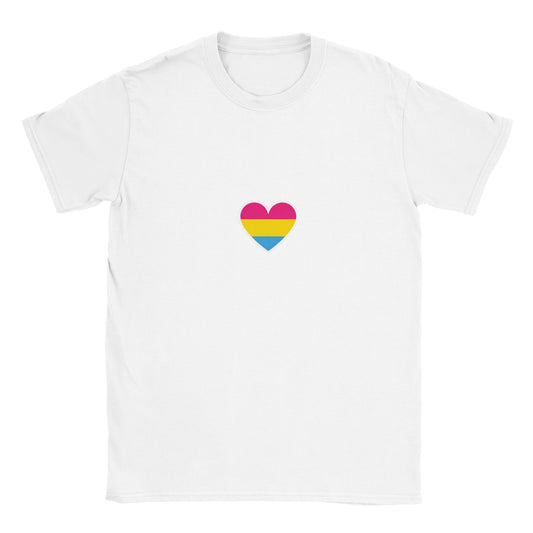 Unisex Crewneck Tshirt - Pansexuel Heart Design