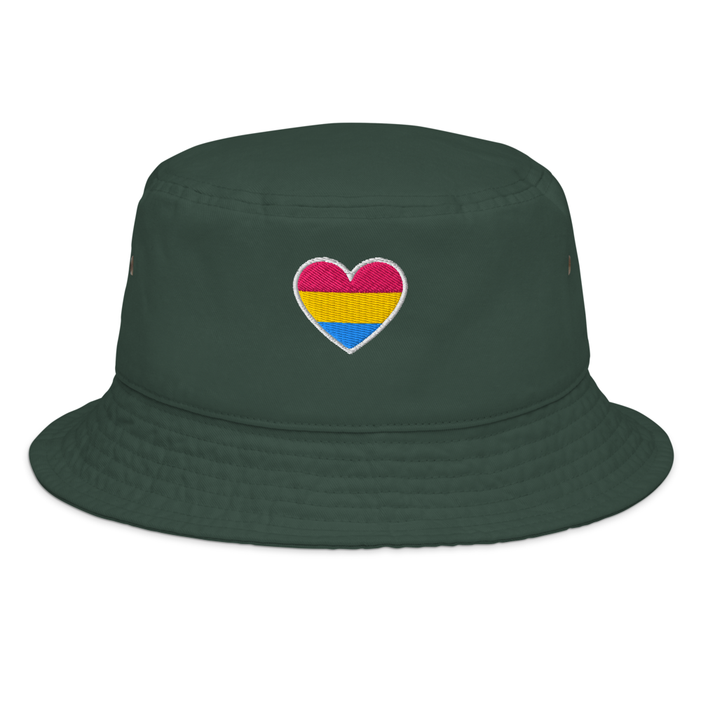 Pride Bucket Hat - Pansexual Heart Design