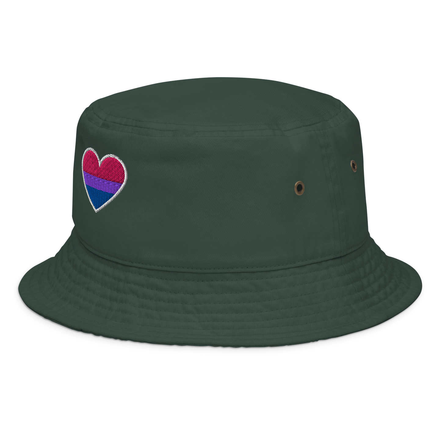 Pride Bucket Hat - Bisexual Heart Design