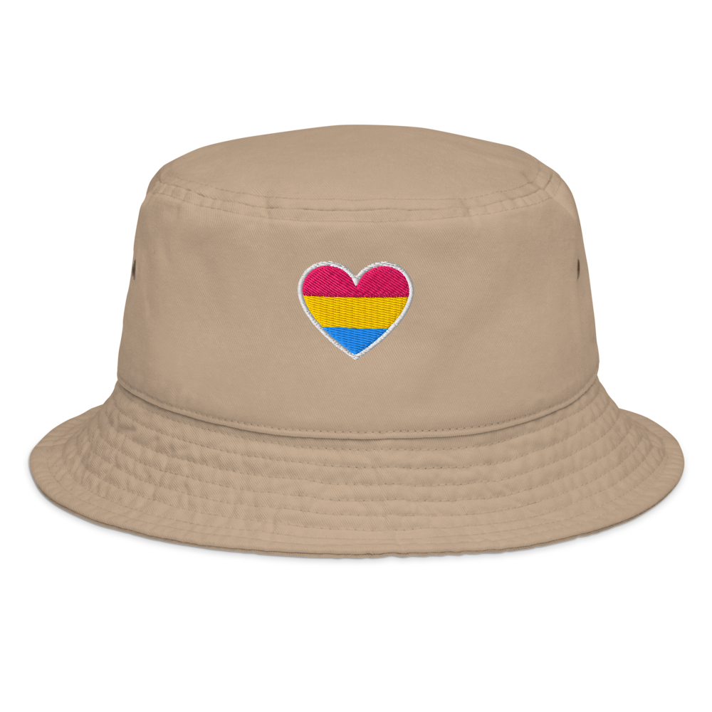 Pride Bucket Hat - Pansexual Heart Design