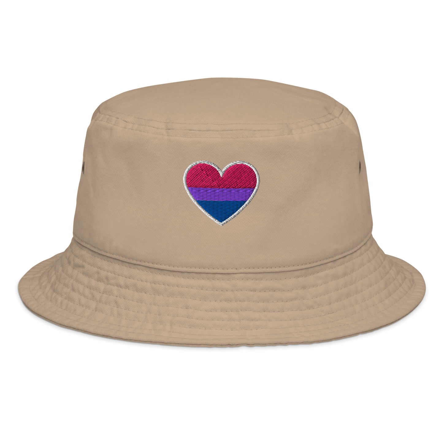 Pride Bucket Hat - Bisexual Heart Design