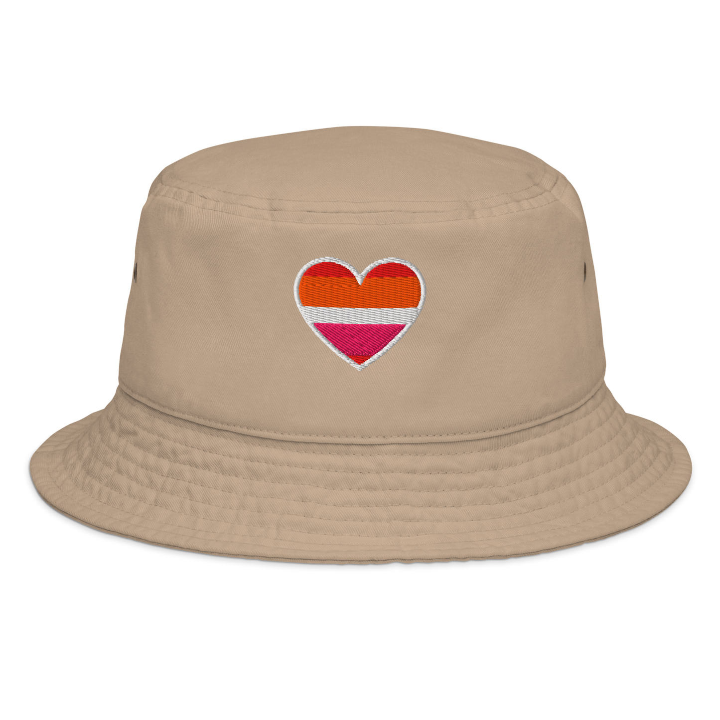 Pride Bucket Hat -  Lesbian Heart Design