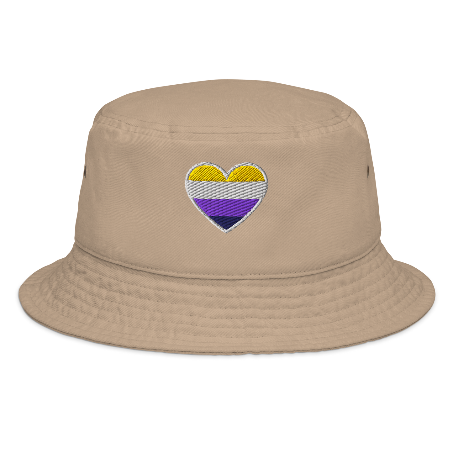 Pride Bucket Hat - Non-binary Heart Design