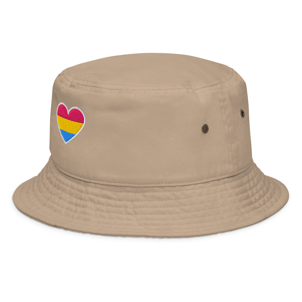 Pride Bucket Hat - Pansexual Heart Design