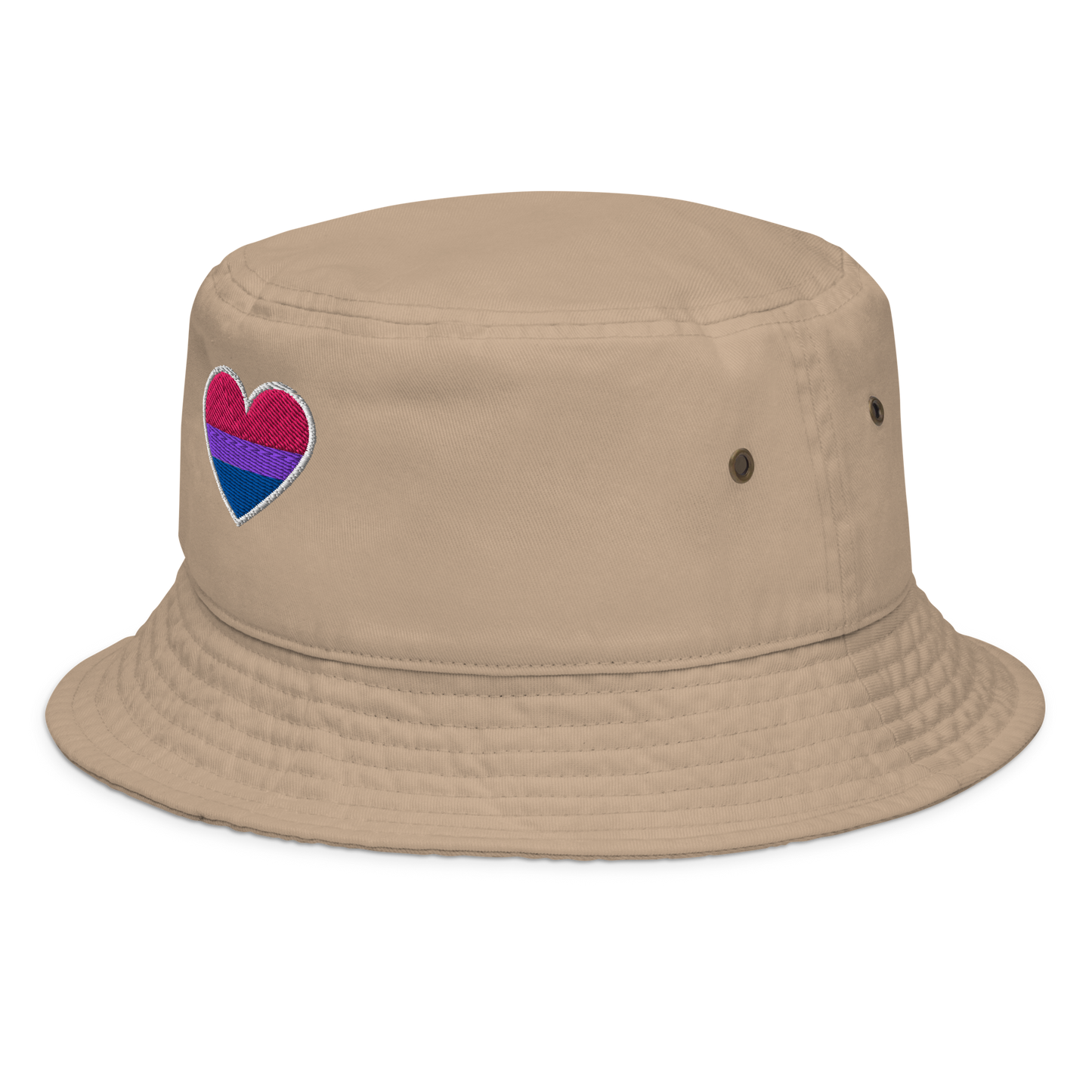 Pride Bucket Hat - Bisexual Heart Design