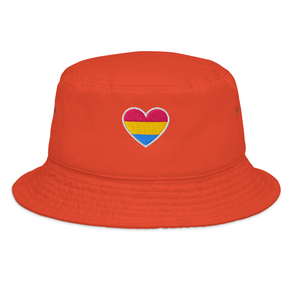 Pride Bucket Hat - Pansexual Heart Design