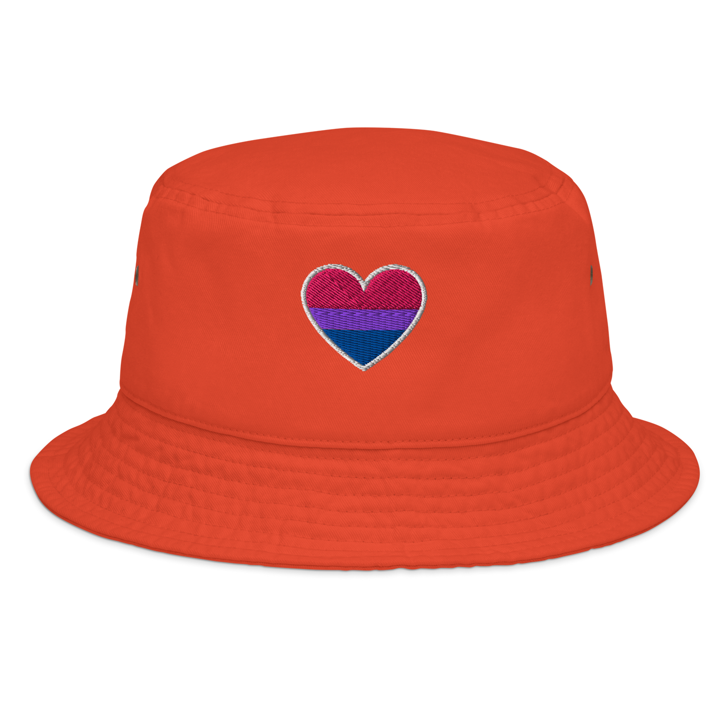 Pride Bucket Hat - Bisexual Heart Design