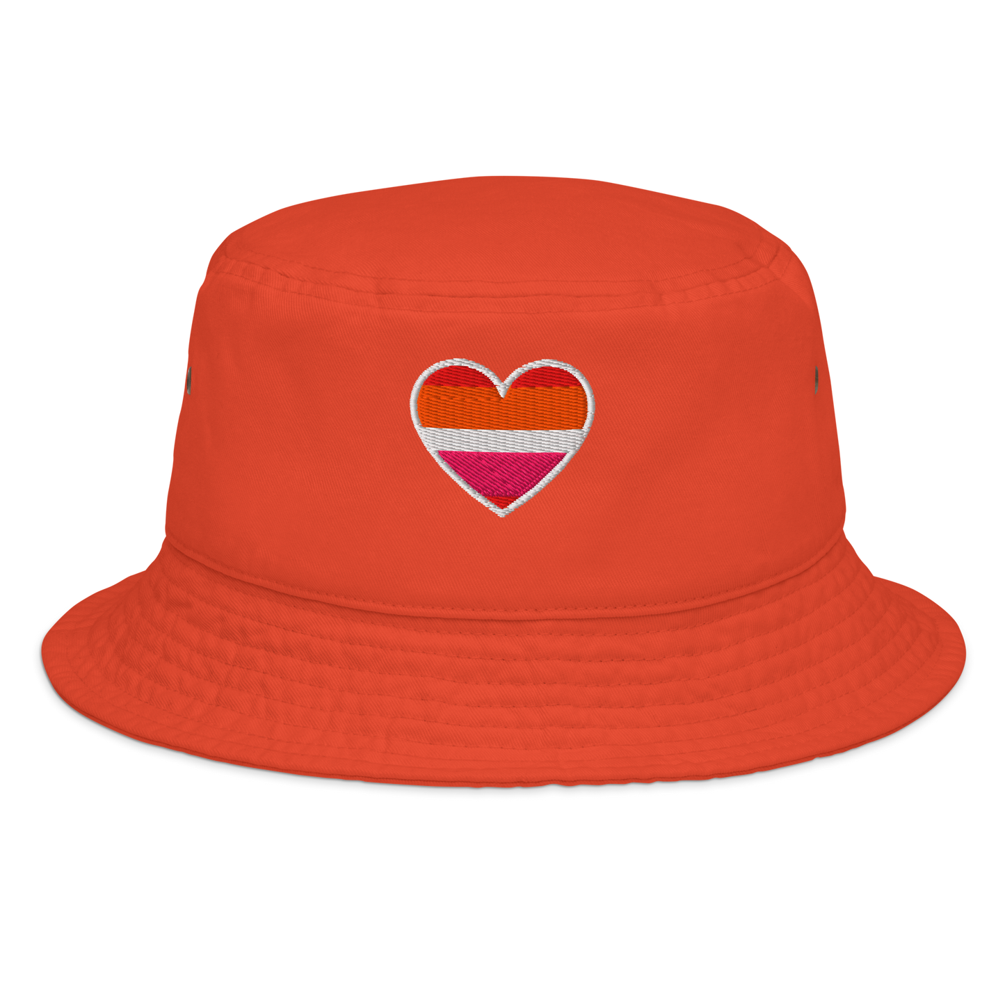 Pride Bucket Hat -  Lesbian Heart Design