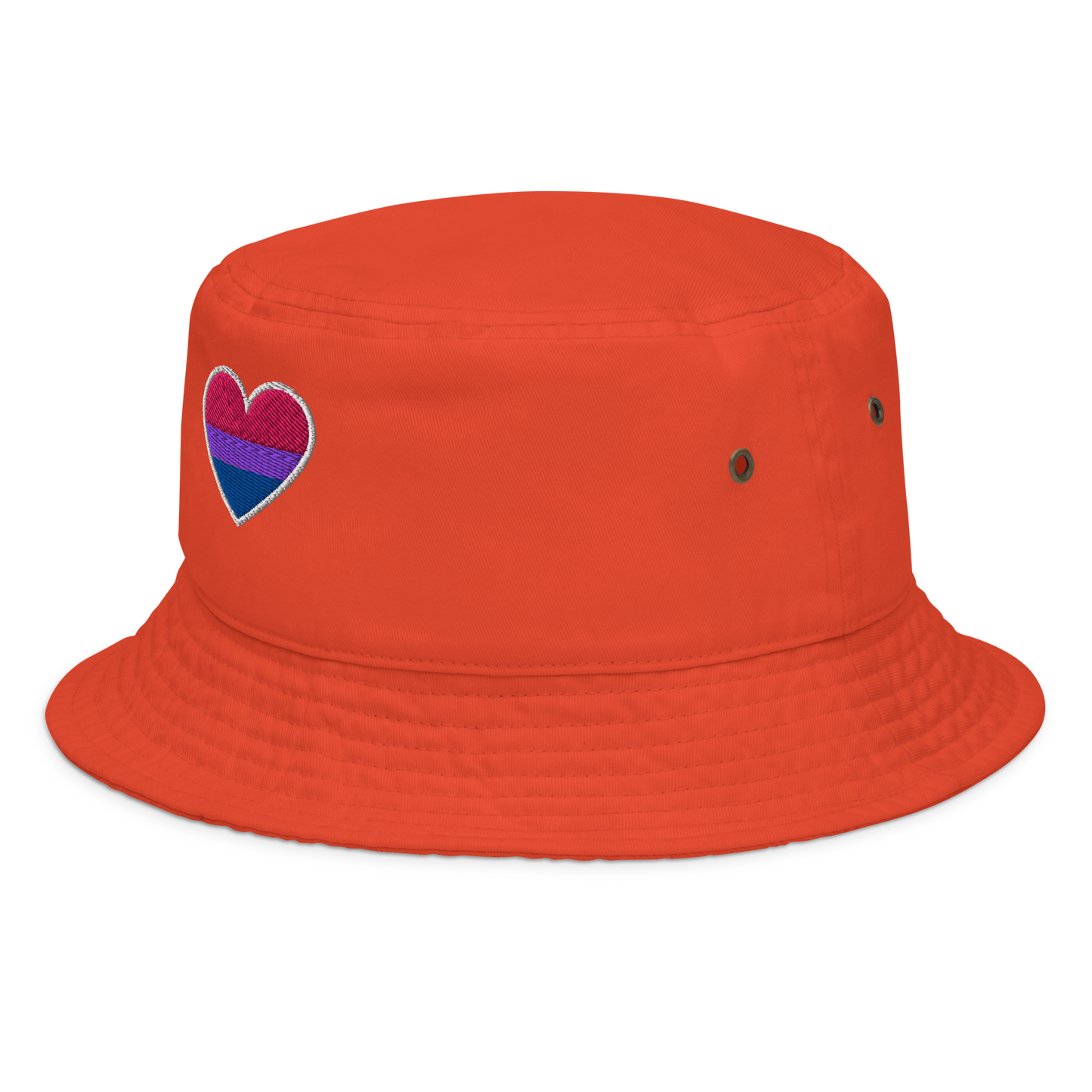 Pride Bucket Hat - Bisexual Heart Design