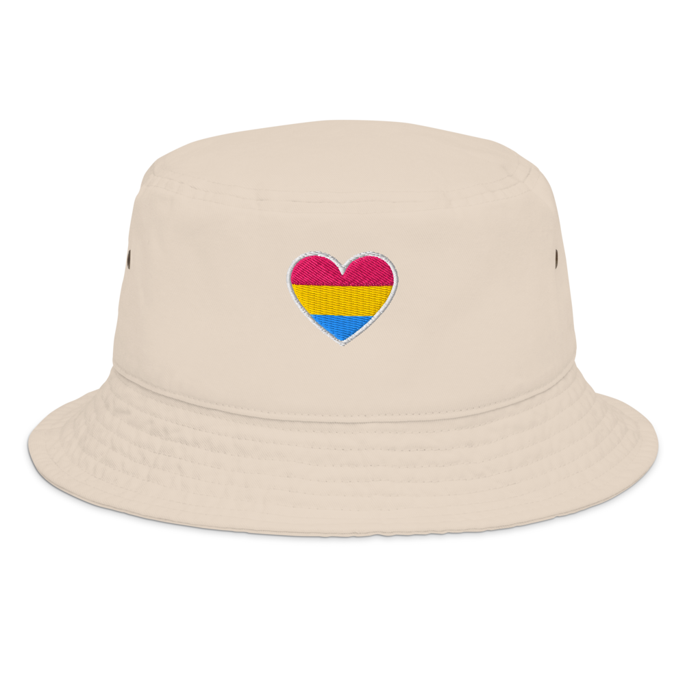 Pride Bucket Hat - Pansexual Heart Design