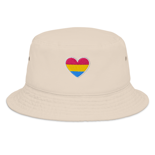 Pride Bucket Hat - Pansexual Heart Design