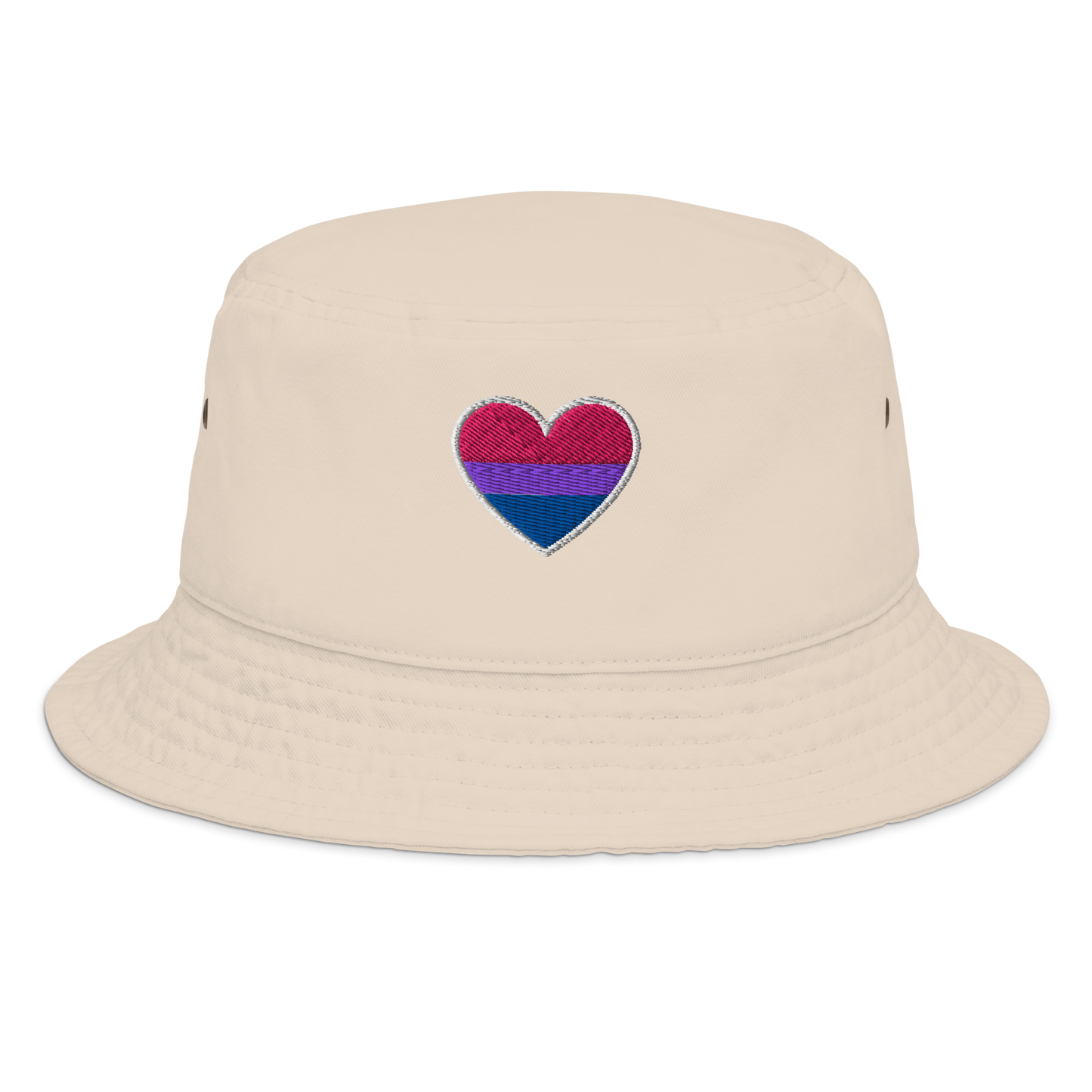 Pride Bucket Hat - Bisexual Heart Design