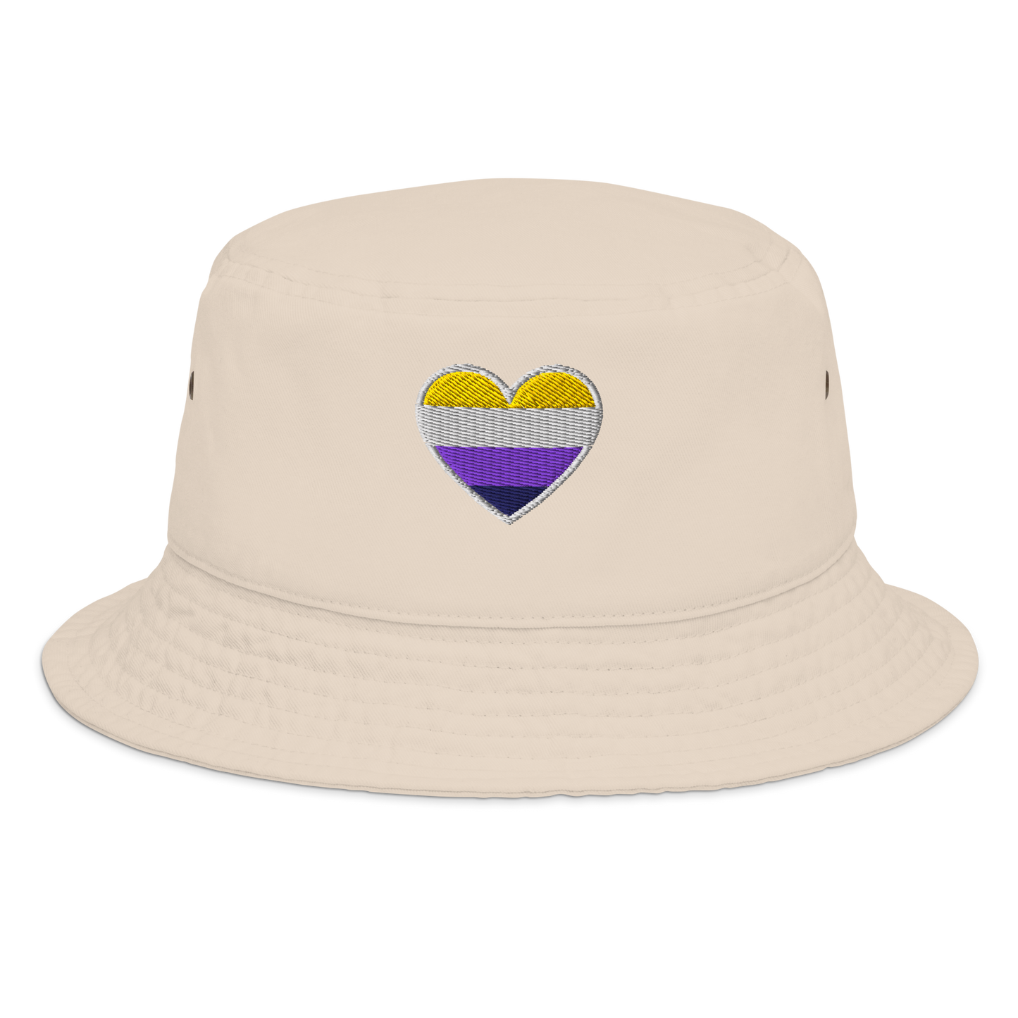 Pride Bucket Hat - Non-binary Heart Design