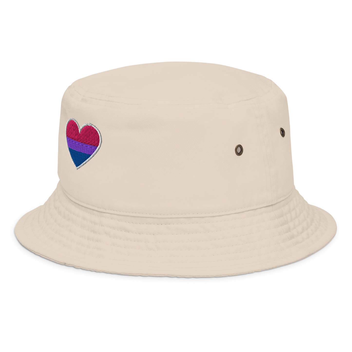 Pride Bucket Hat - Bisexual Heart Design