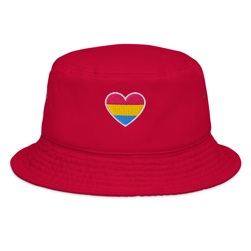 Pride Bucket Hat - Pansexual Heart Design