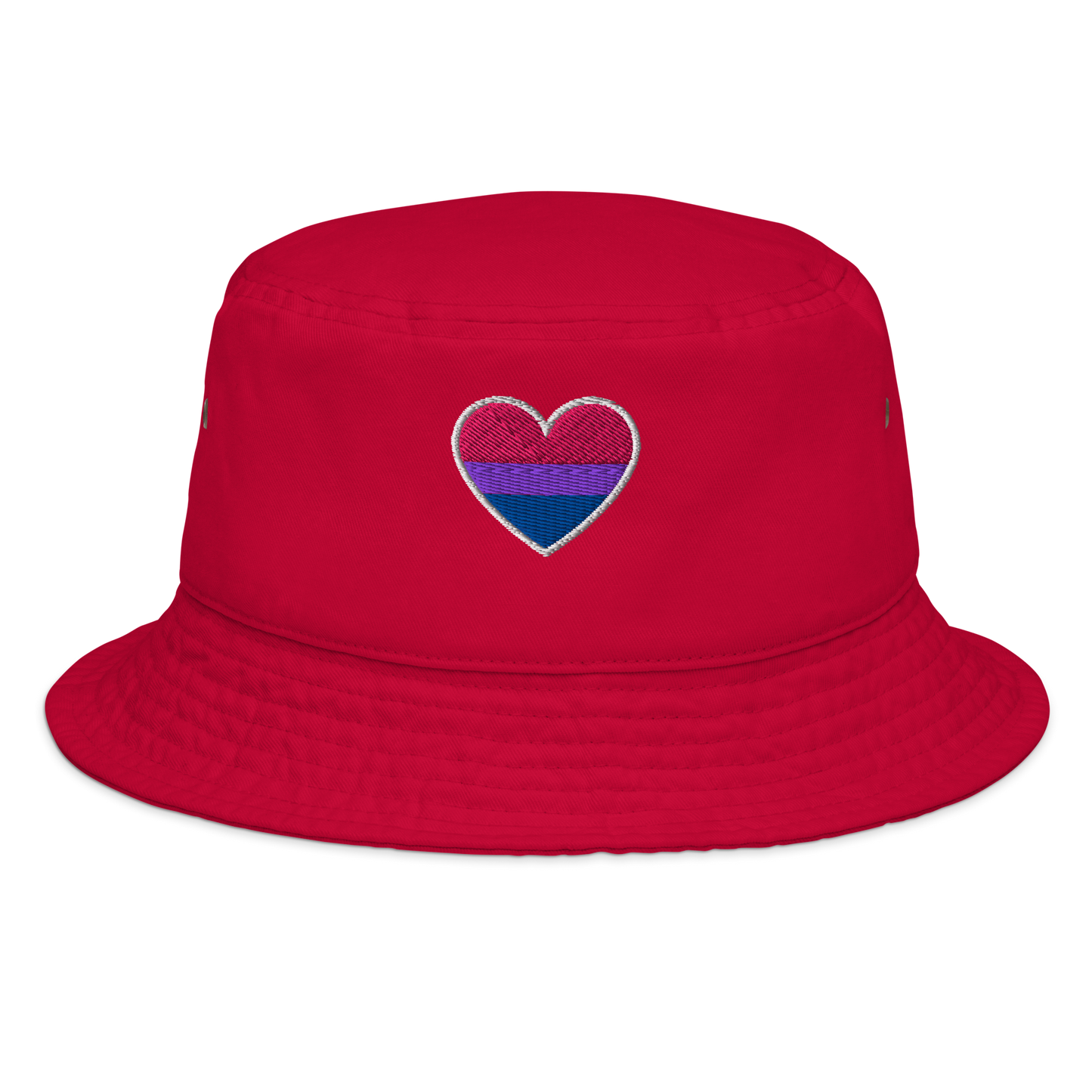 Pride Bucket Hat - Bisexual Heart Design