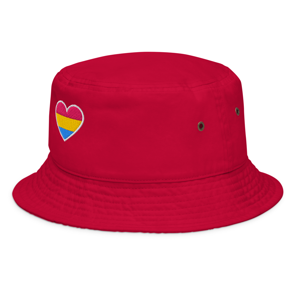 Pride Bucket Hat - Pansexual Heart Design