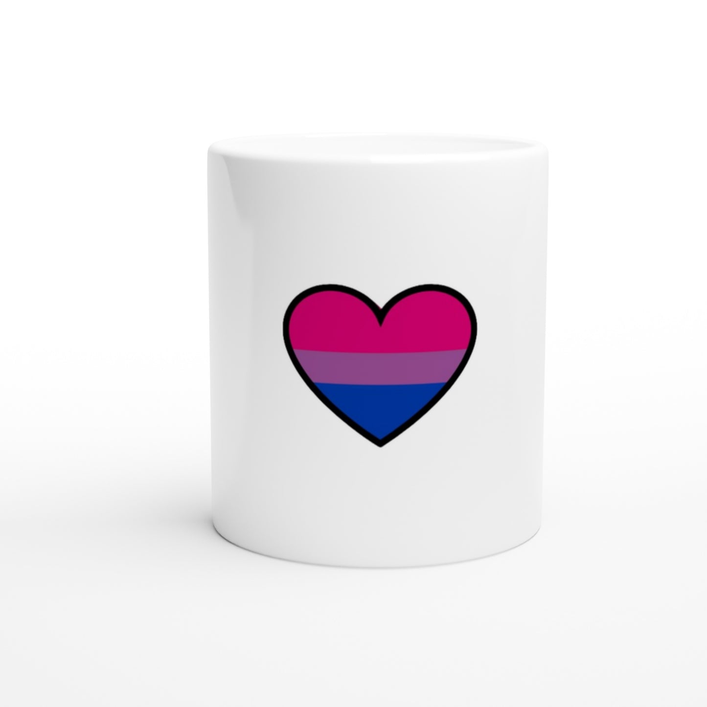 Ceramic Mug - Bisexual Heart Design