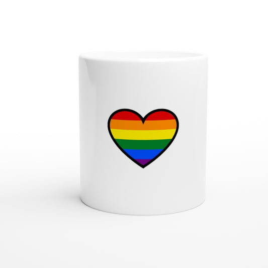 Ceramic Mug - Pride Heart Design