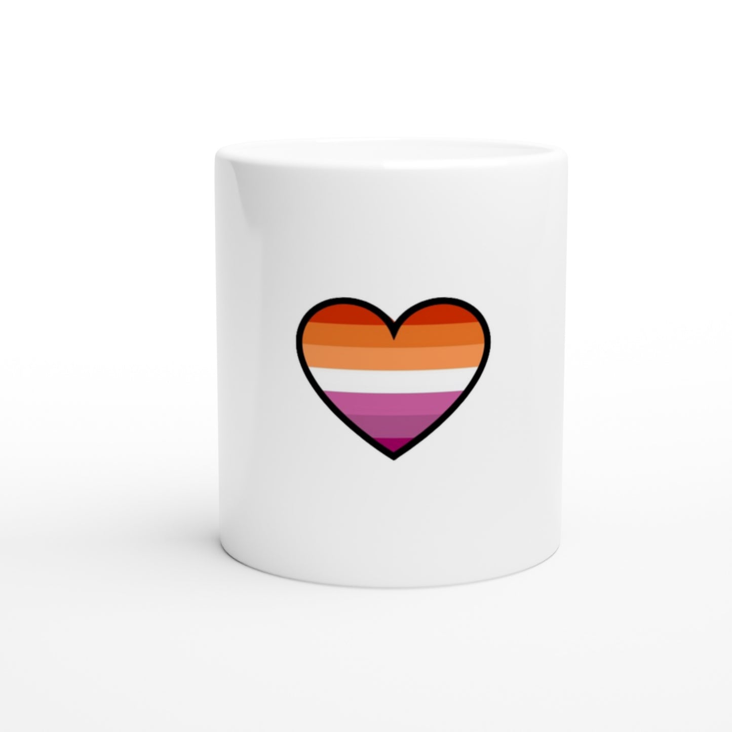 Ceramic Mug - Lesbian Heart Design