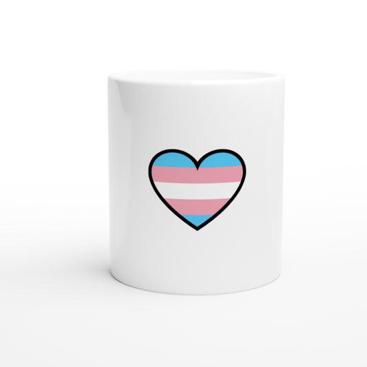 Ceramic Mug - Transgender Heart Design