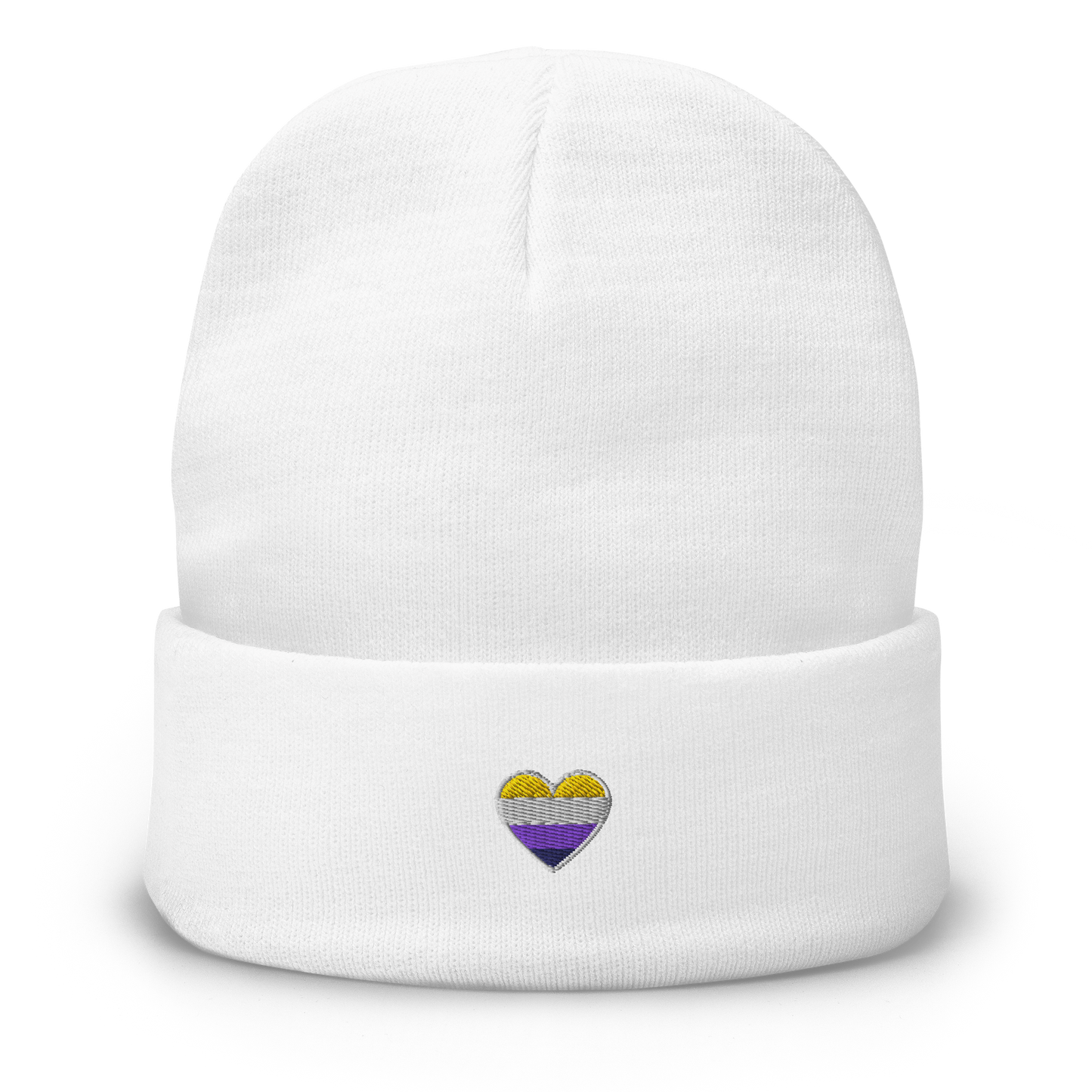 Beanie - Non-binary Heart Design