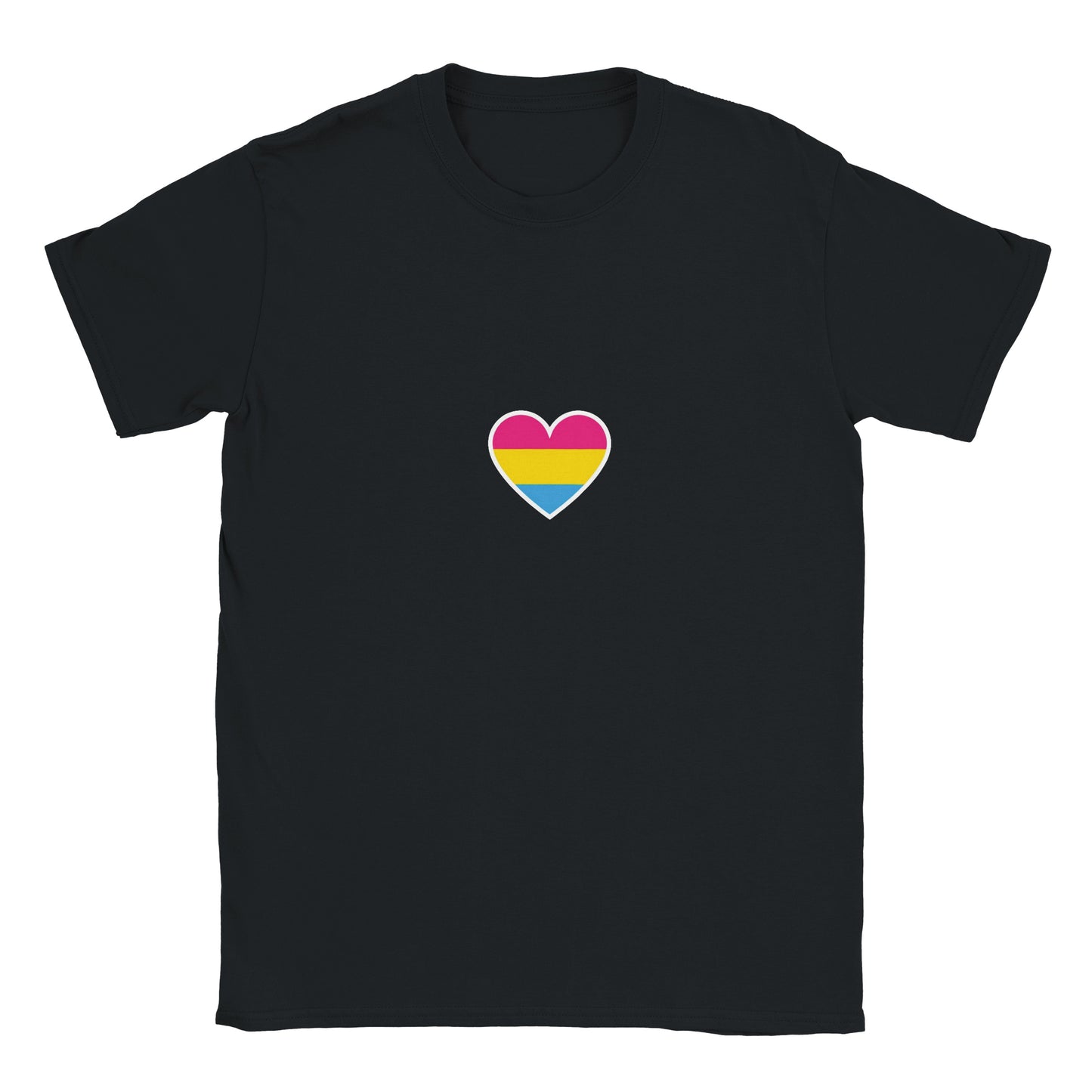 Unisex Crewneck Tshirt - Pansexuel Heart Design