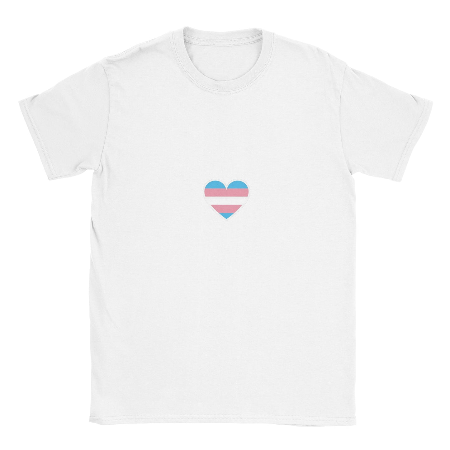 Unisex Crewneck Tshirt - Transgender Heart Design