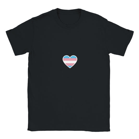 Unisex Crewneck Tshirt - Transgender Heart Design