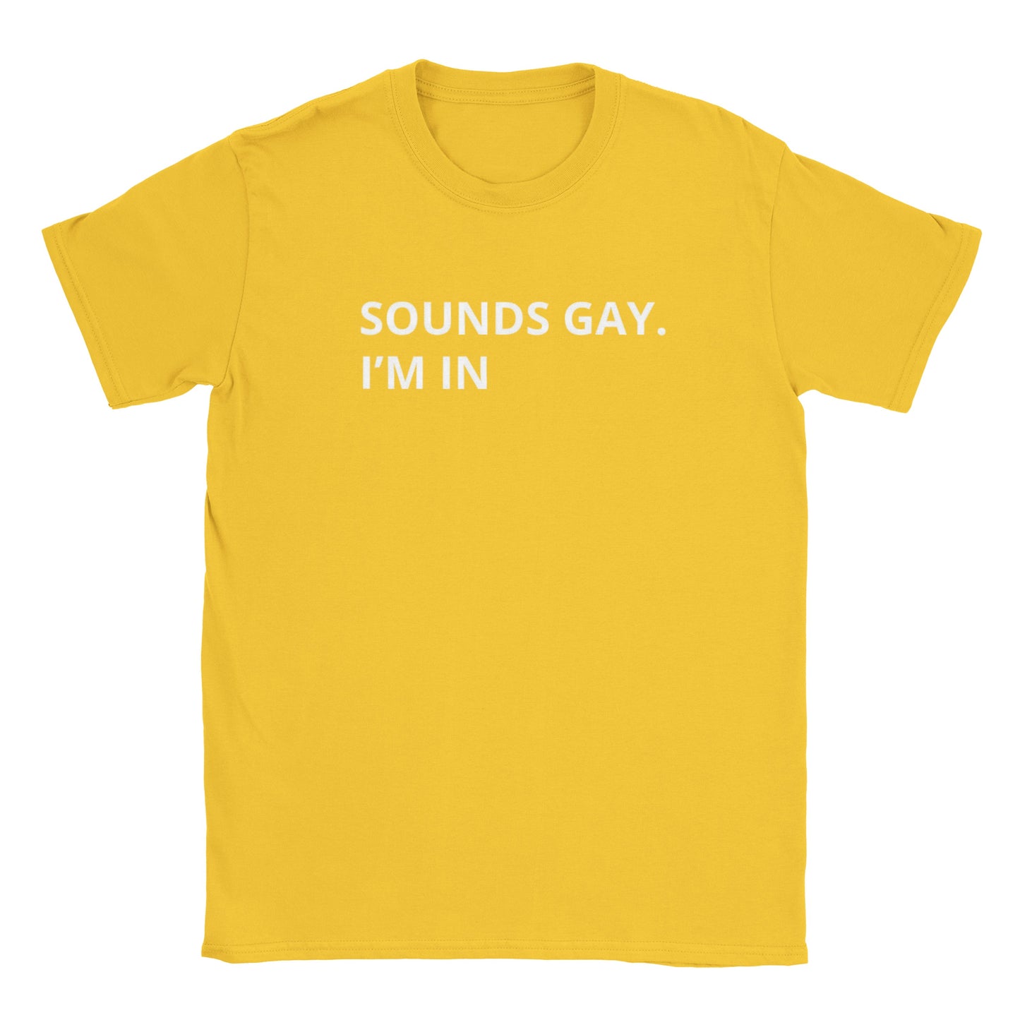 Unisex Crewneck Tshirt - "Sounds Gay. I'm In"