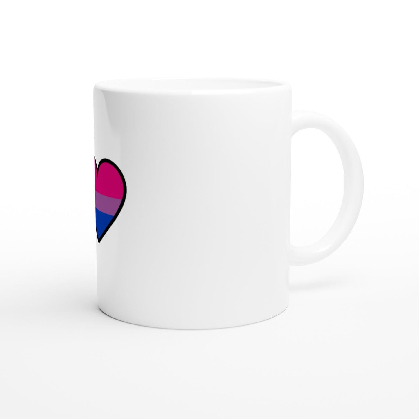 Ceramic Mug - Bisexual Heart Design