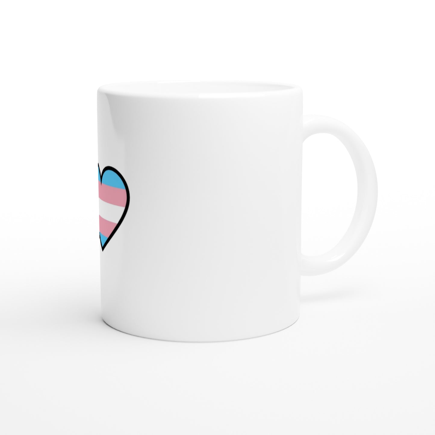 Ceramic Mug - Transgender Heart Design