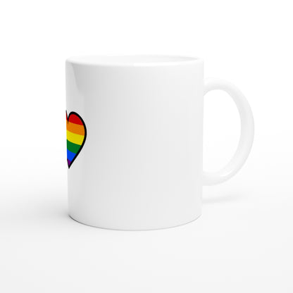 Ceramic Mug - Pride Heart Design